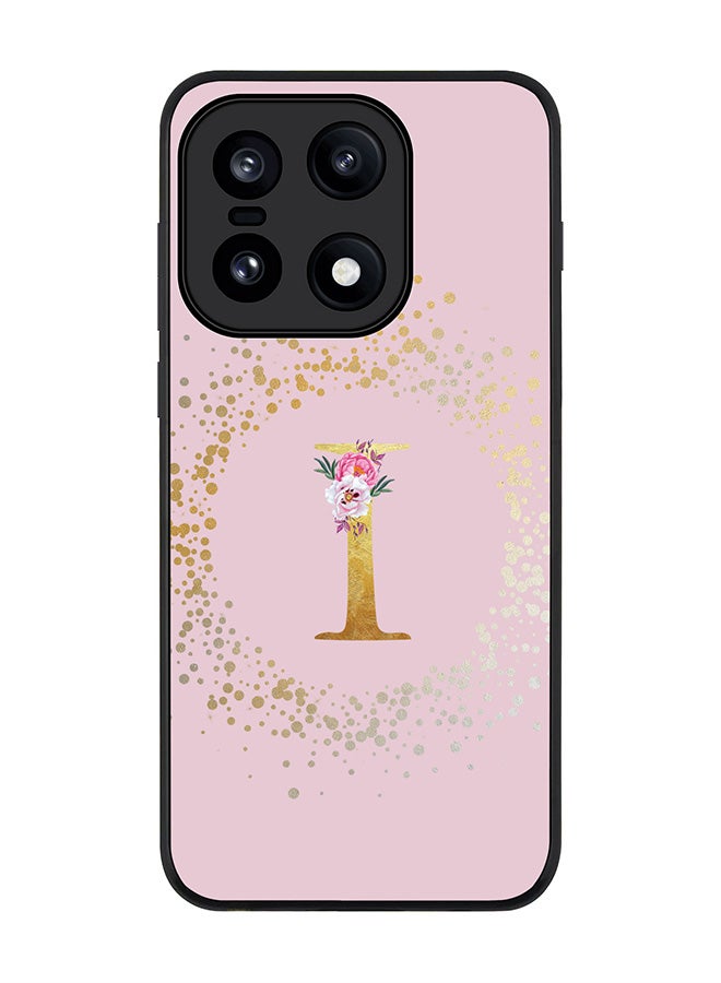 For OnePlus 15 Case,Slim fit Camera Protection, Shockproof Thin Phone cover  - Custom Monogram Floral - I  (Pink )